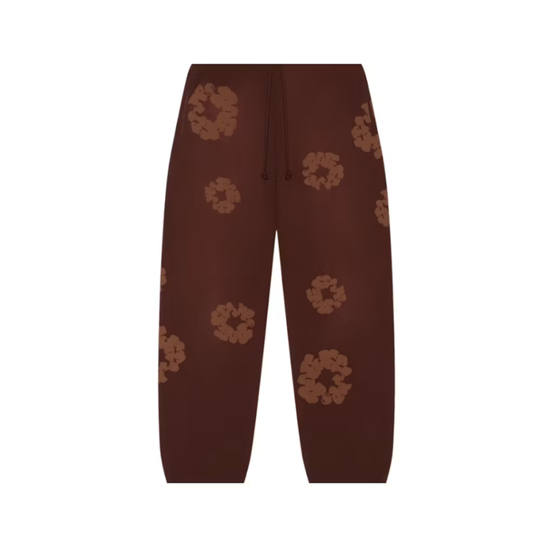 Joggers Mono Cotton Wreath Brown | Denim Tears