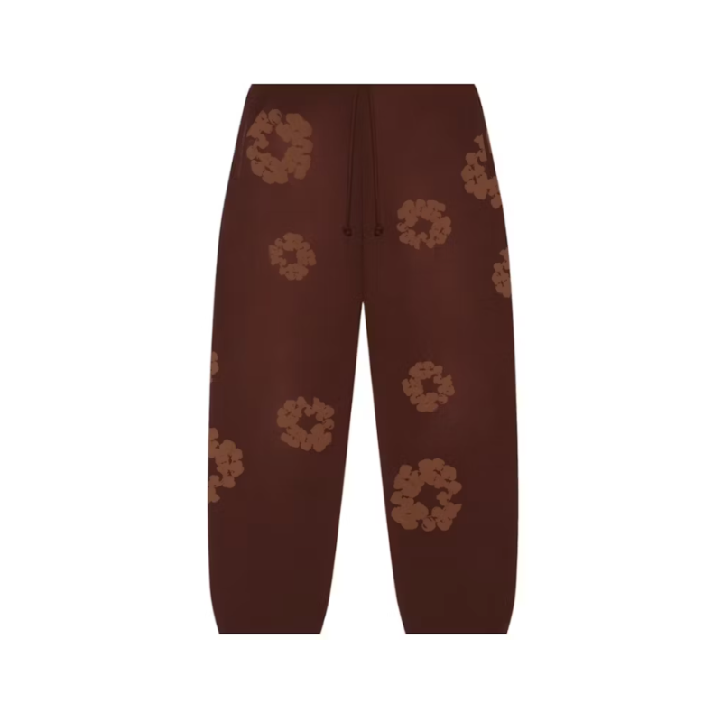 Joggers Mono Cotton Wreath Brown | Denim Tears