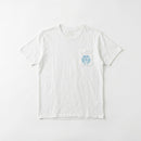 T-shirt White Triple Cross Baby Blue  | Chrome Hearts