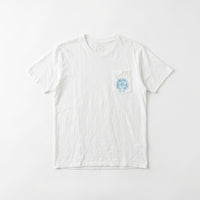 T-shirt White Triple Cross Baby Blue  | Chrome Hearts