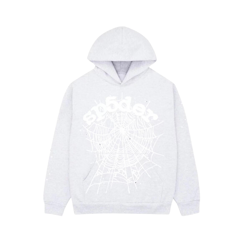 Sweat À Capuche OG Web Gris Chiné | Araignée