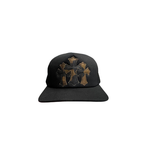Cap Triple Cross Leather Camo | Chrome Hearts
