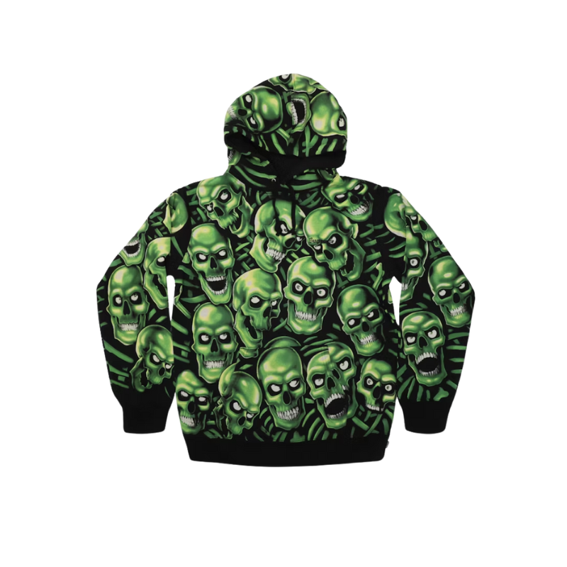 Hoodie 2018 Supreme Green Skull Pile | Supreme