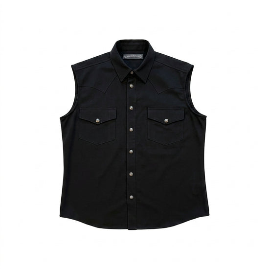 Sleeveless Vintage Fleur De Lys Vest DS | Chrome Hearts