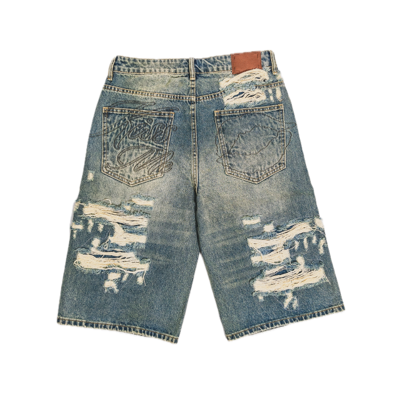Denim Shorts Kiss Me Distressed  | VSNS