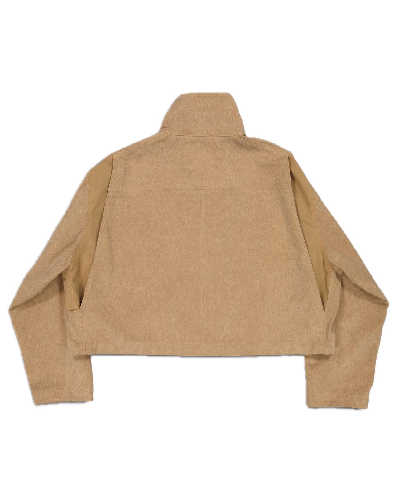 Asymetric Cropped REVEUR LUCIDE Jacket Beige