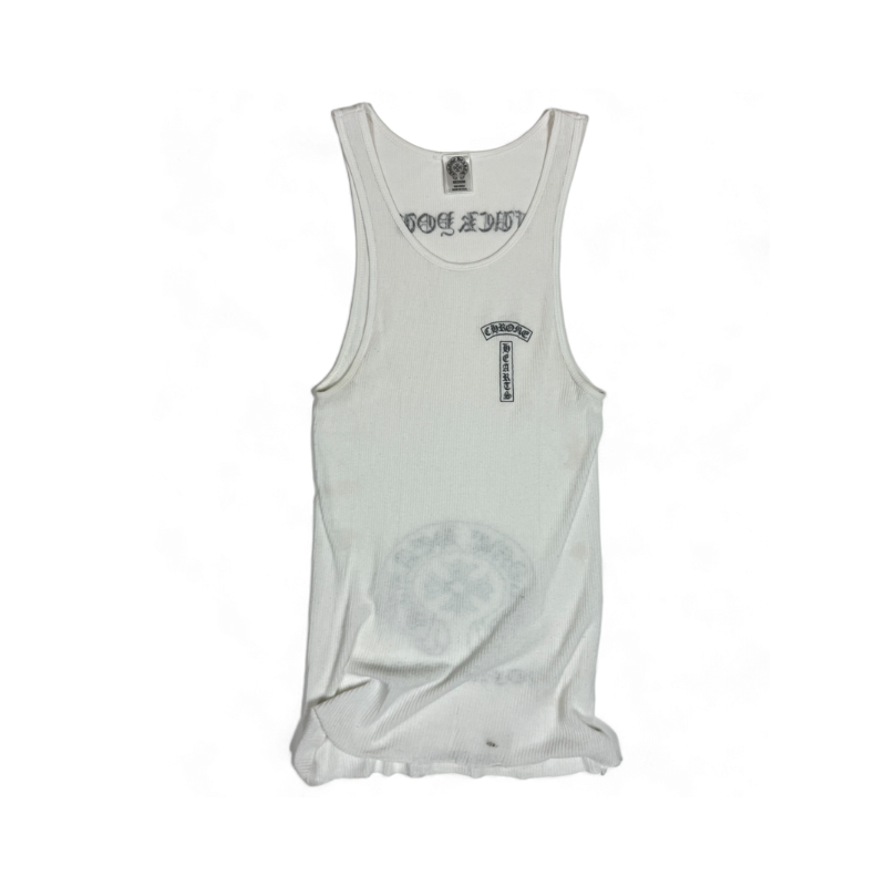 Chrome Hearts White Hong Kong Tank Top