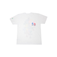 T-shirt Cross Multi Color White | Chrome Hearts