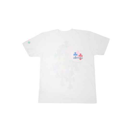 T-shirt Cross Multi Color White | Chrome Hearts