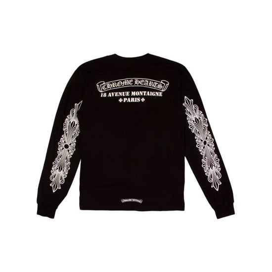 Longsleeve 18 Avenue Montaigne Black | Chrome Hearts