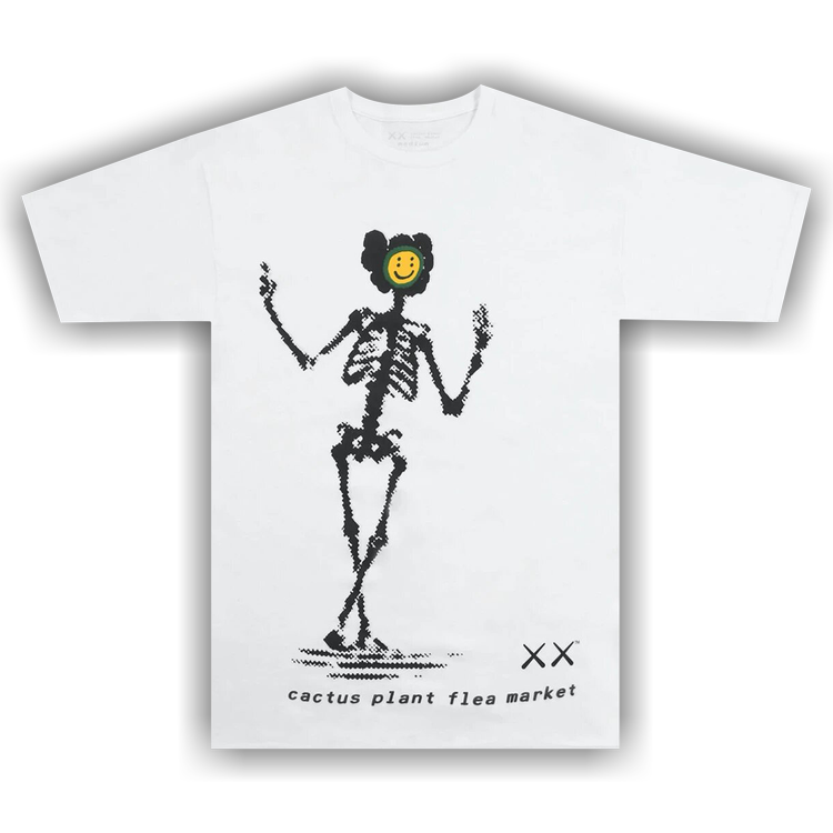 T-shirt 'White' | Kaws x Cactus Plant Flea Market