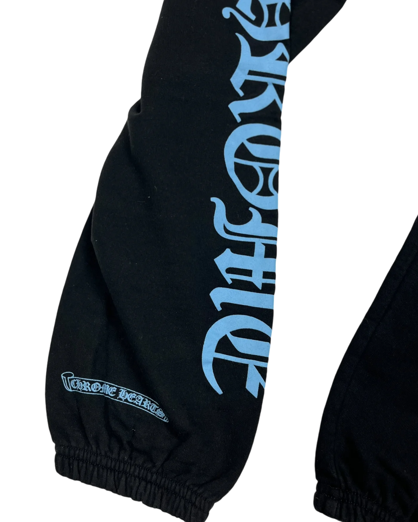 Joggers Black Blue Old English  | Chrome Hearts