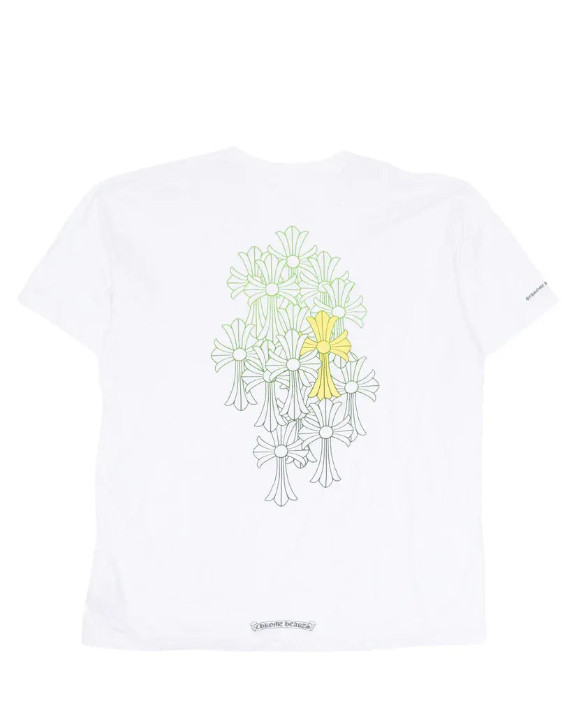 T-shirt blanc « Croix verte du cimetière » | Chrome Hearts