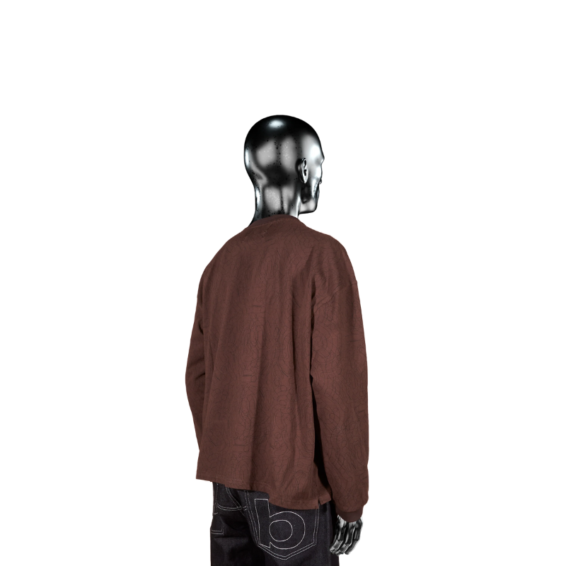 Longsleeve Longsleeve T-shirt - Brown Digital Camo℗ | Pierre Bassene