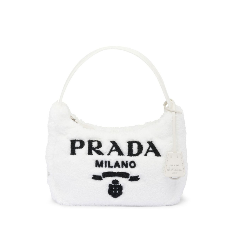 Luxury bags mini sac Re-Edition 2000 en éponge White | Prada