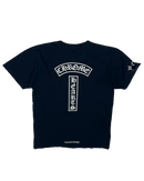 T-shirt Black Vertical Logo | Chrome Hearts