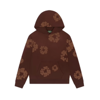Hoodie Mono Cotton Wreath Brown | Denim Tears