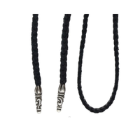 Necklace Leather Braided  | Chrome Hearts