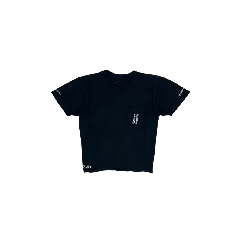 T-shirt Black Spellout Logo Tee Vintage | Chrome Hearts