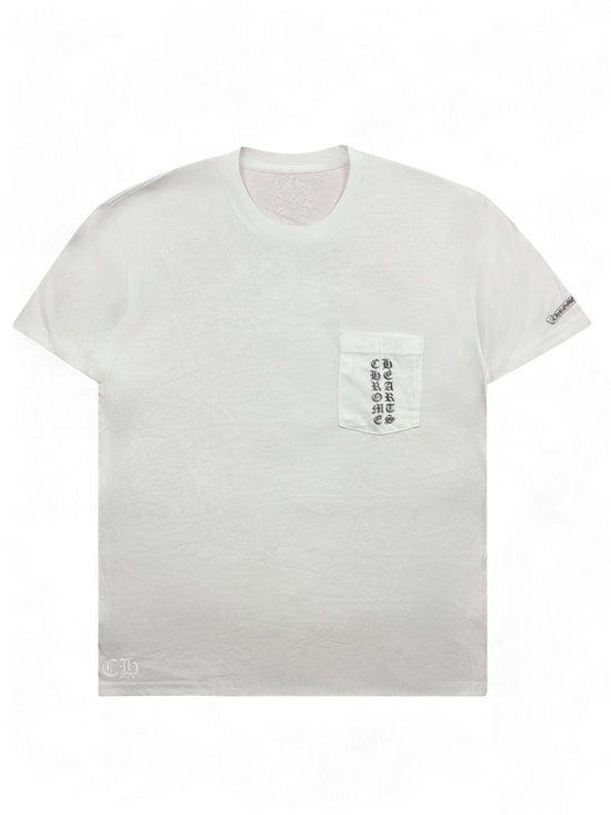 T-shirt Vertical Logo Osaka Exclusive White | Chrome Hearts
