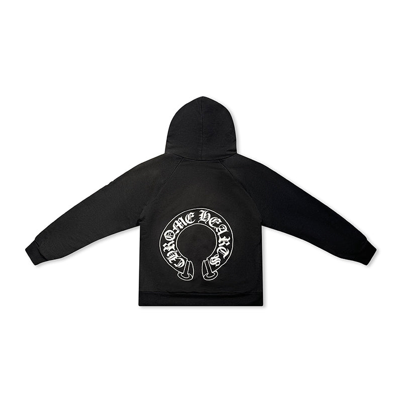 Hoodie Black Grey Fuck You Thermal | Chrome Hearts