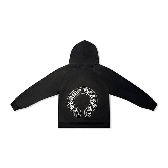 Hoodie Black Grey Fuck You Thermal | Chrome Hearts