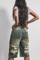 Denim Shorts Kiss Me Distressed  | VSNS