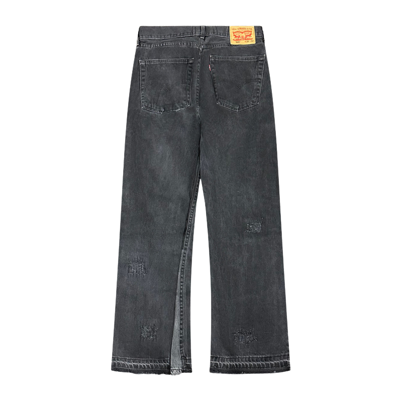 Jeans Worked Sashiko/Distressed Denim #138 | Club D'art Sauvage