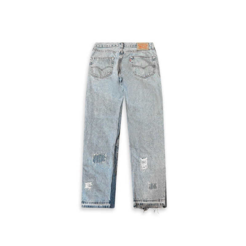 Jeans Worked Sashiko/Distressed #119 | Club D'art Sauvage