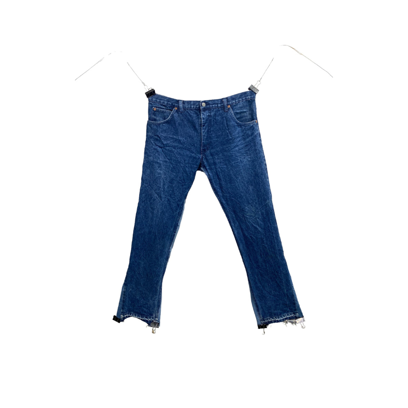 Jean CLUB D'ART SAUVAGE Levi's bleu foncé flared