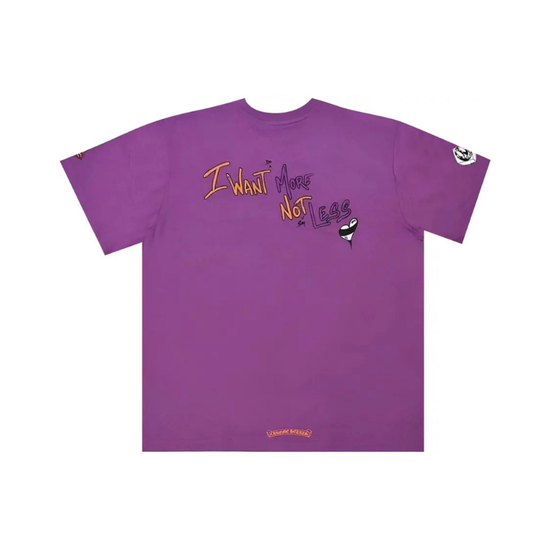 T-shirt Purple I Want More Not Less | Chrome Hearts x Matty Boy