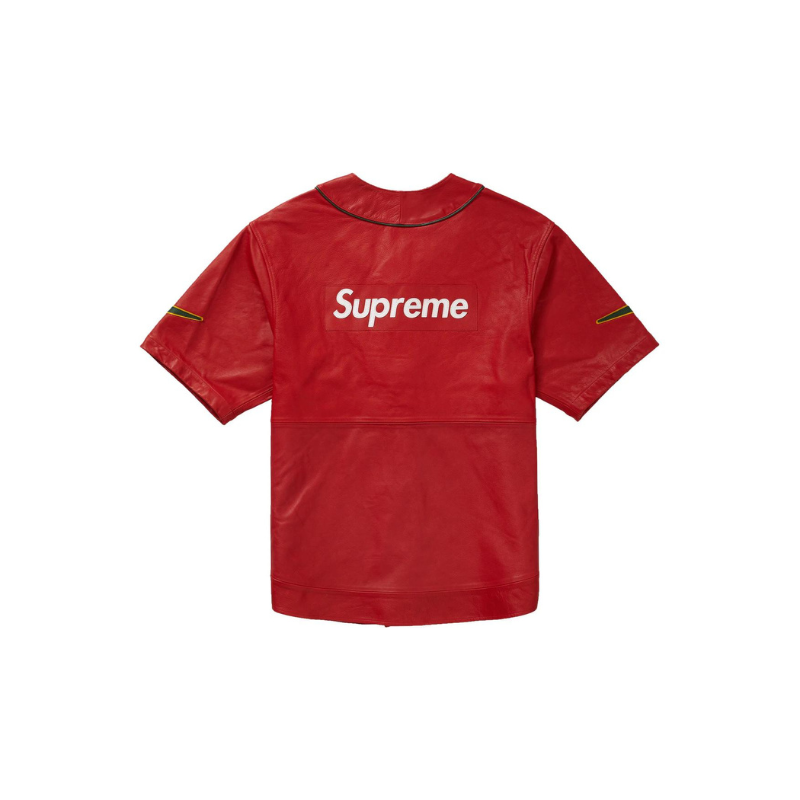 Jersey Baseball leather NIKE x SUPREME Red