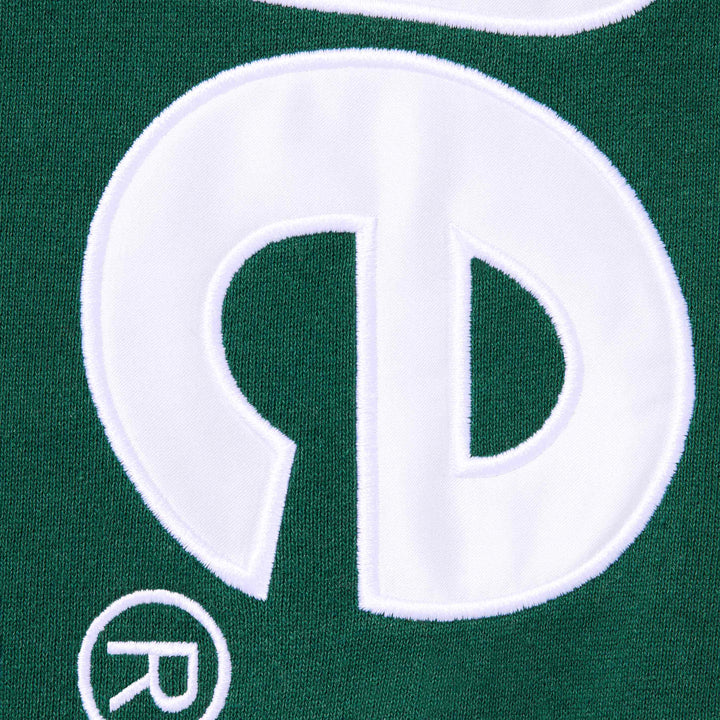 Hoodie Satin Appliqué Green | Supreme