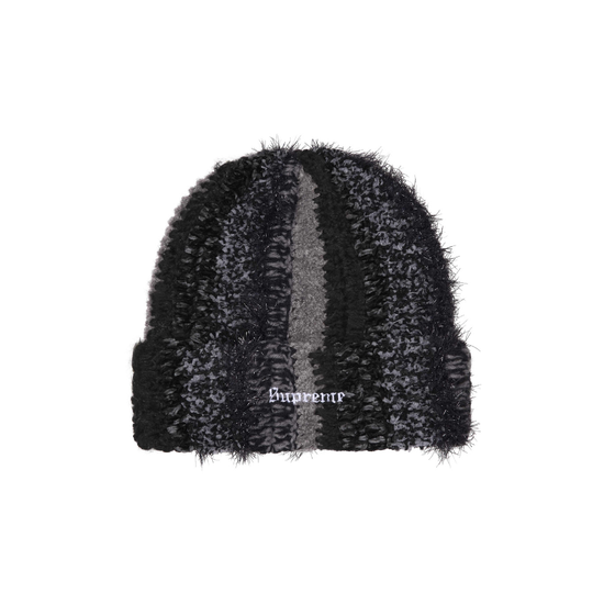 Beanie Tinsel Stripe Black | Supreme x True Religion