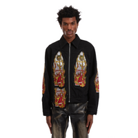 Jacket Flame Glass Trucker Coal  | WhoDecidesWar