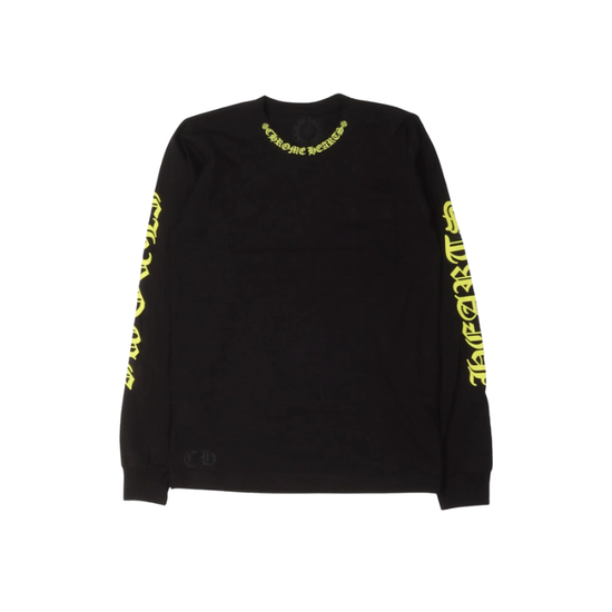 Longsleeve Neck Logo Yellow  | Chrome Hearts