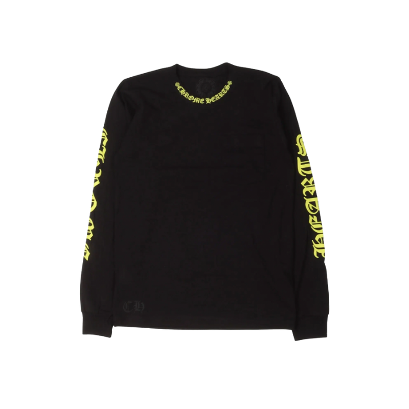 Longsleeve Neck Logo Yellow  | Chrome Hearts