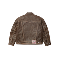 Leather Jacket Trucker Brown | Supreme x True Religion