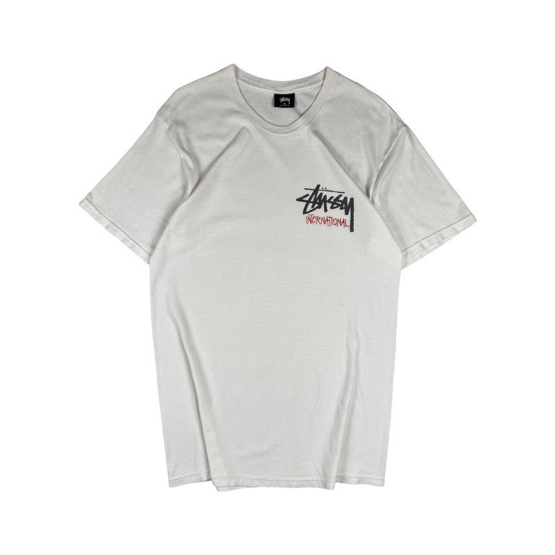 Stussy White International Logo Tee