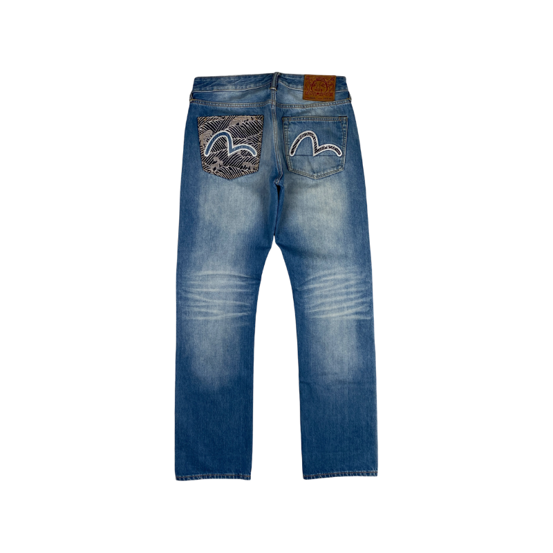 Evisu Seagull Blue Jeans