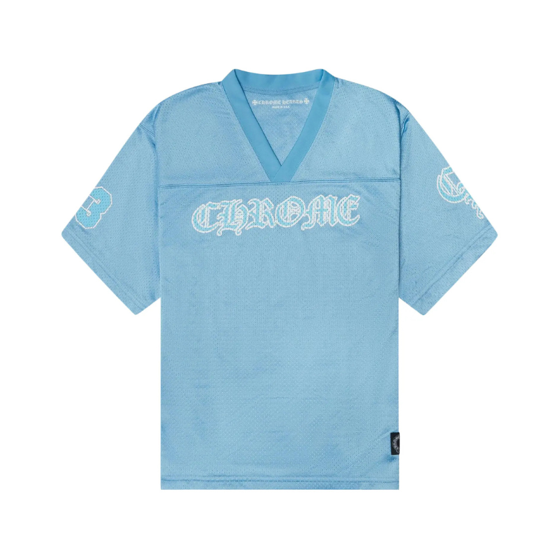 T-shirt Mesh Stadium Jersey 'Light Blue' | Chrome Hearts