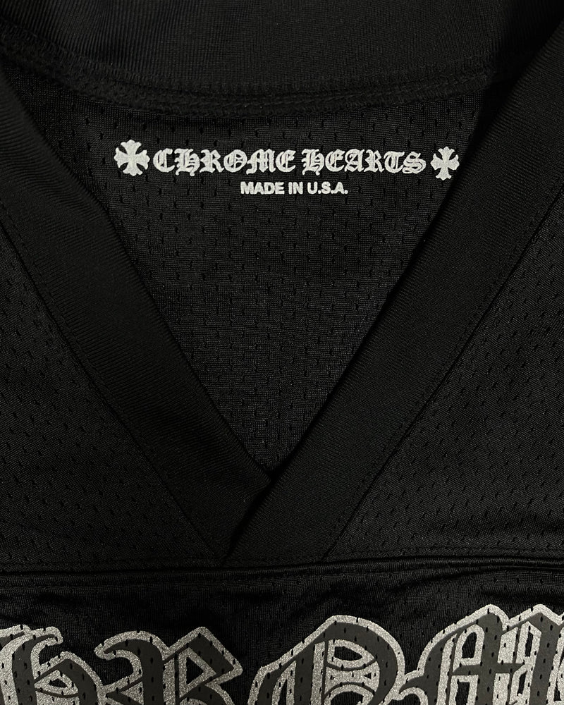 Chrome Hearts Black Mesh Stadium Football Jersey Vintage