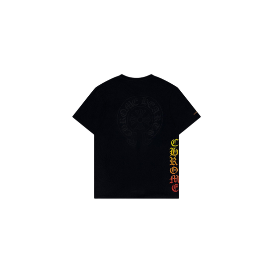 T-shirt Horseshoe Gradient Script Logo | Chrome Hearts