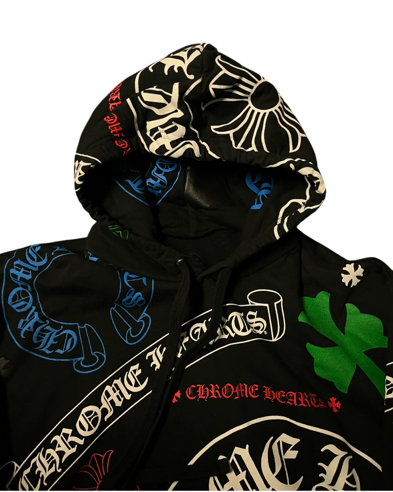 Hoodie Black Stencil | Chrome Hearts