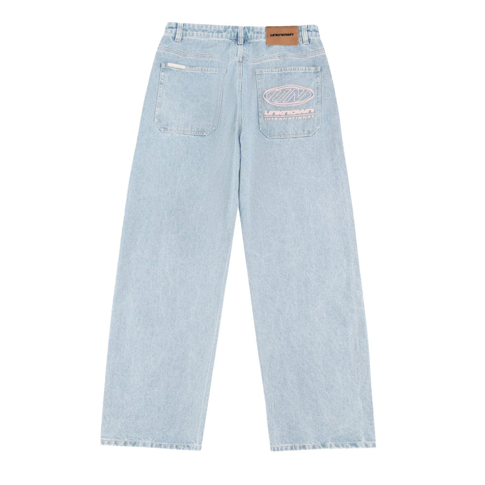 Jeans Baggy Denim Washed Blue | Unknown