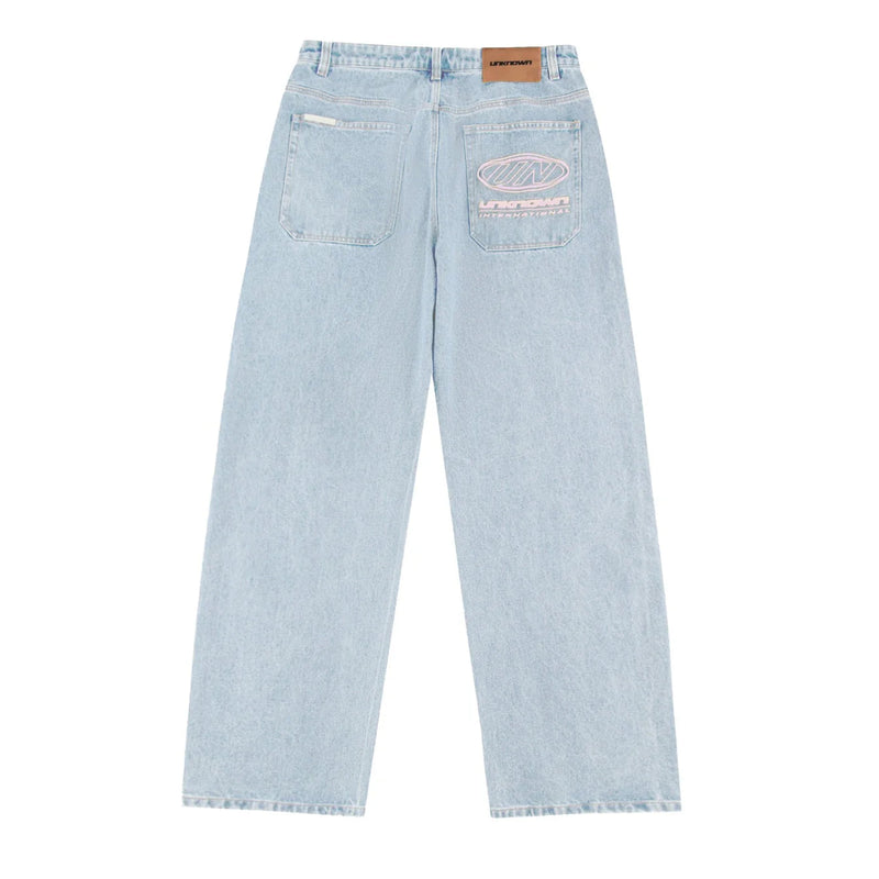 Jeans Baggy Denim Washed Blue | Unknown
