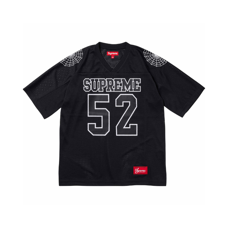 T-shirt Football Jersey Spiderweb Black | Supreme