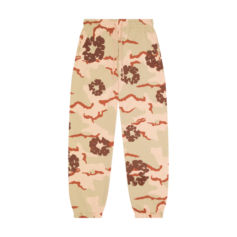 Joggers Tan Camo Cotton Wreath  | Denim Tears