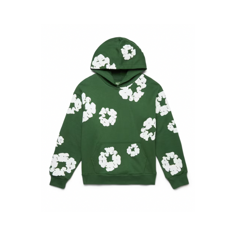 Hoodie Green | Denim Tears