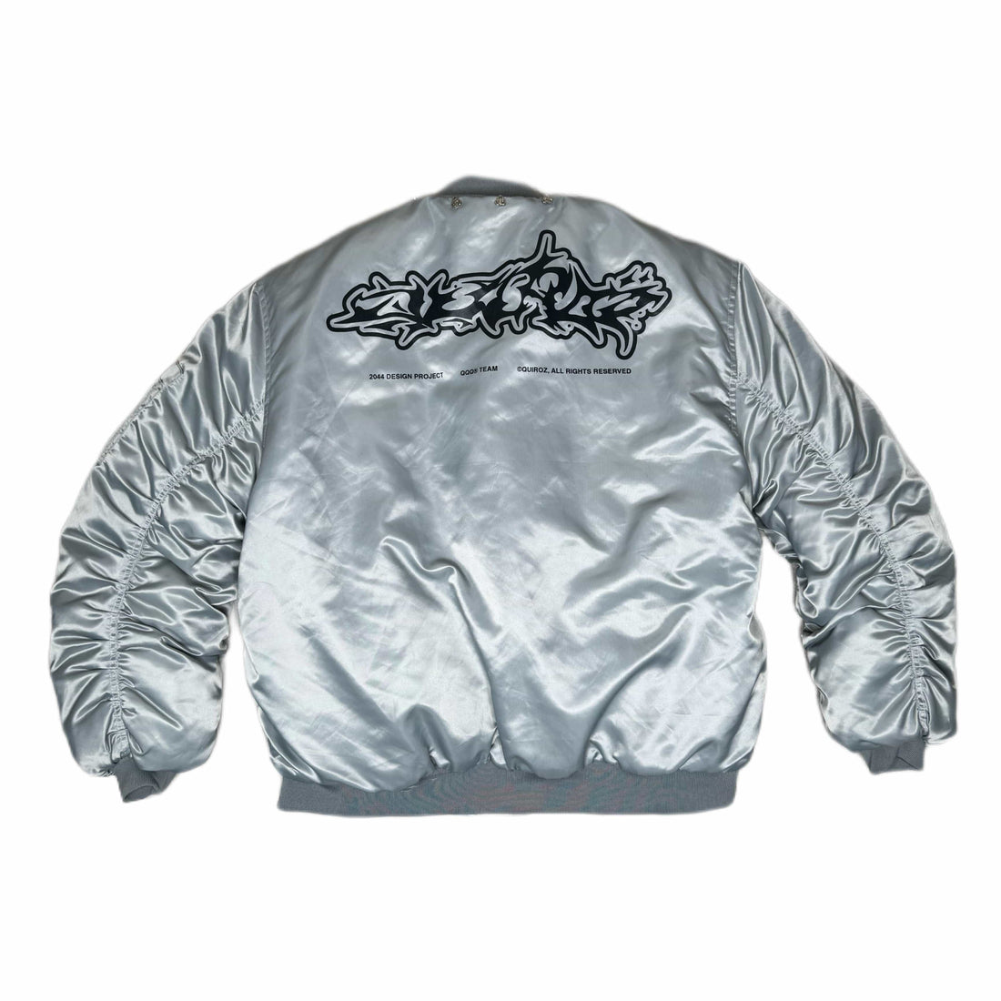 Bomber Jacket QUIROZ 2044® in Silver